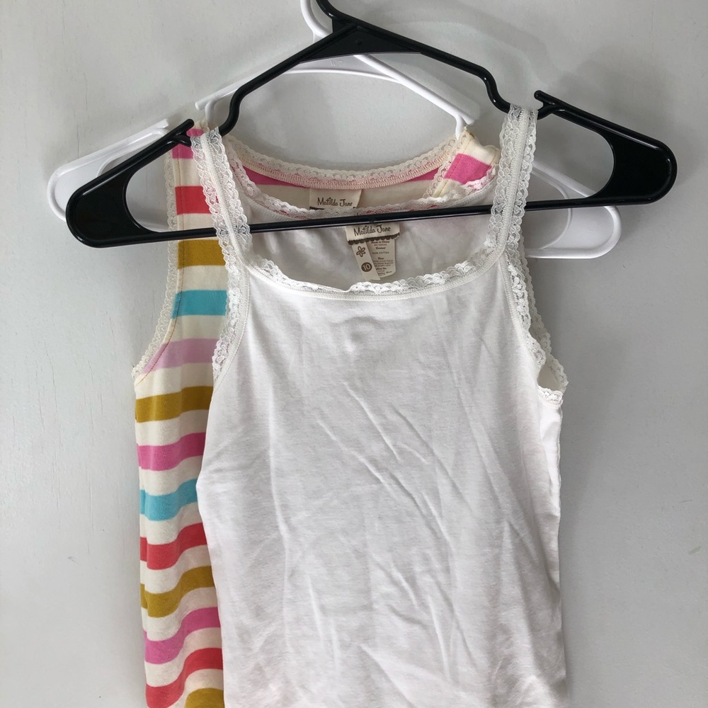 2 Matilda Jane Girls/ Tweens Tank Tops Sz 10